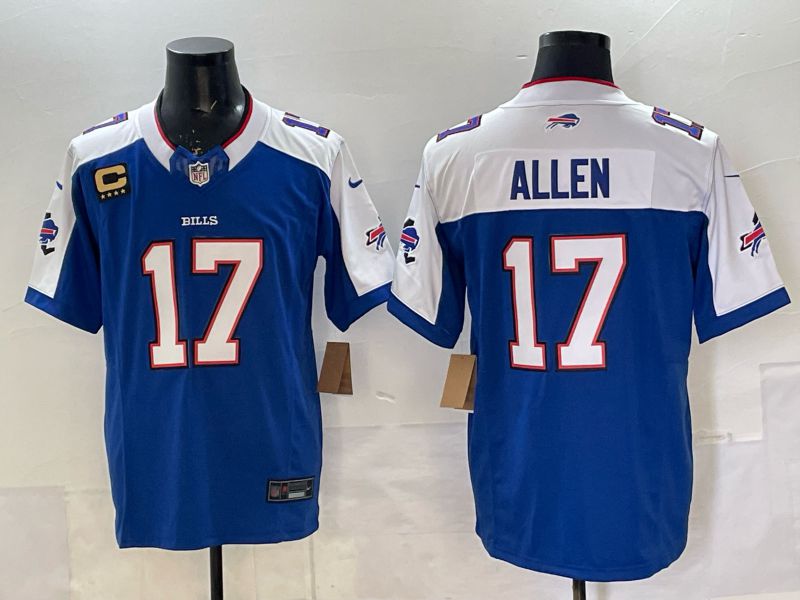 Men 2025 Nike Buffalo Bills #17 Allen Blue Limited NFL Jersey style 08